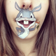 Illustration for article titled Girl transforms her mouth into cute famous characters with just makeup